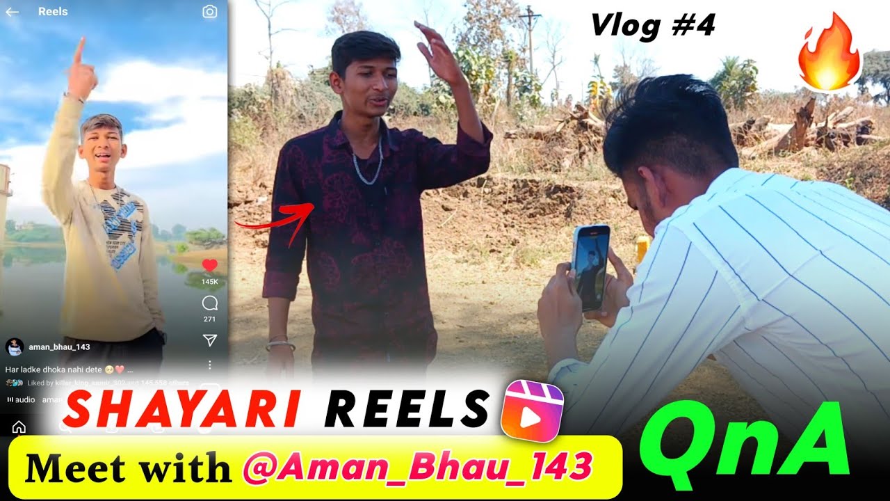 🔥When I Meet with AMAN_BHAU_123 - Shayari/Dialogue Reels Creator🌟🎥 || 🤣Prank at BUSTOP || Vlog