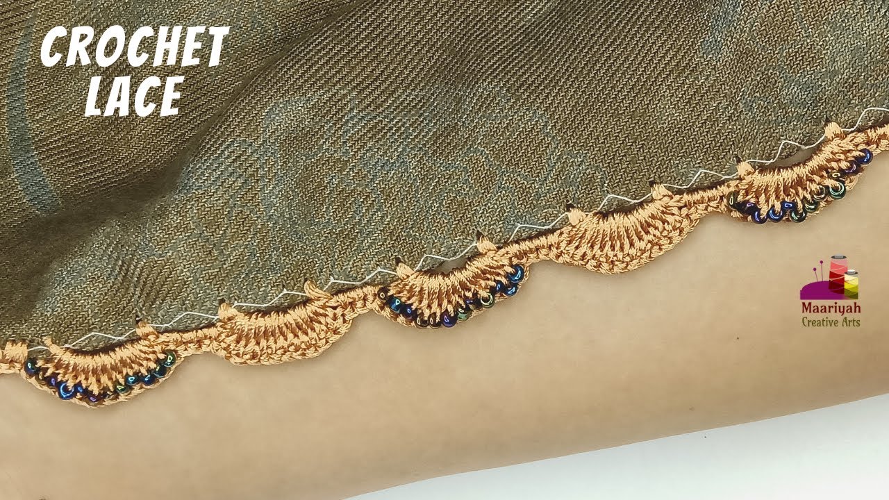 QURESHIA Design | Make Crochet Lace Using Small Beads - 364