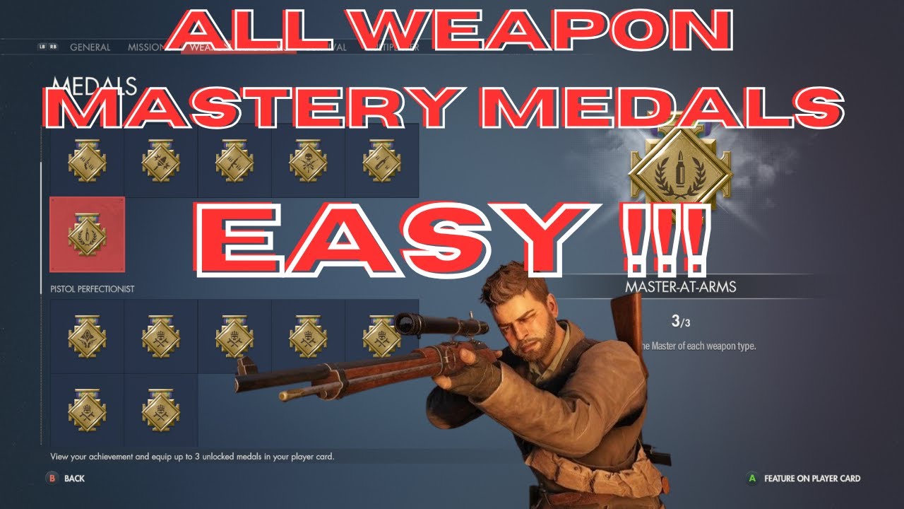 The Ultimate Guide to Fast Weapon Mastery Medals in Sniper Elite Resistance!