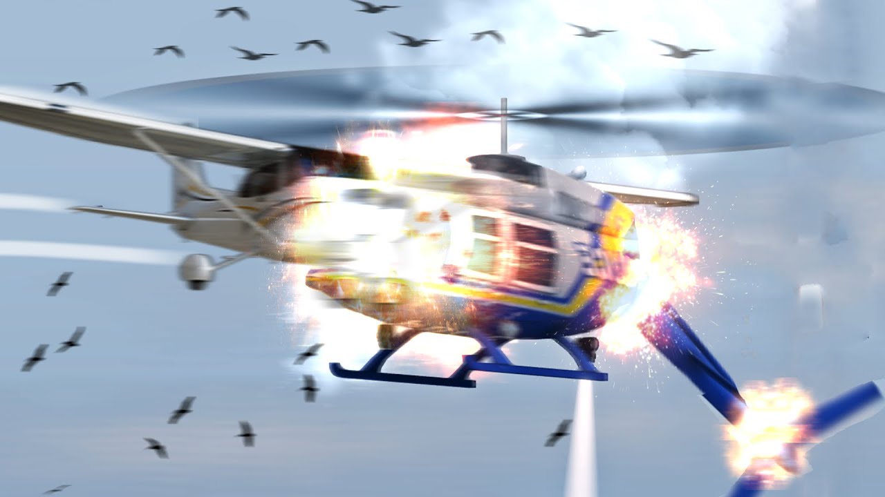 Police Helicopter CRASHES into Airplane! (ER:LC)
