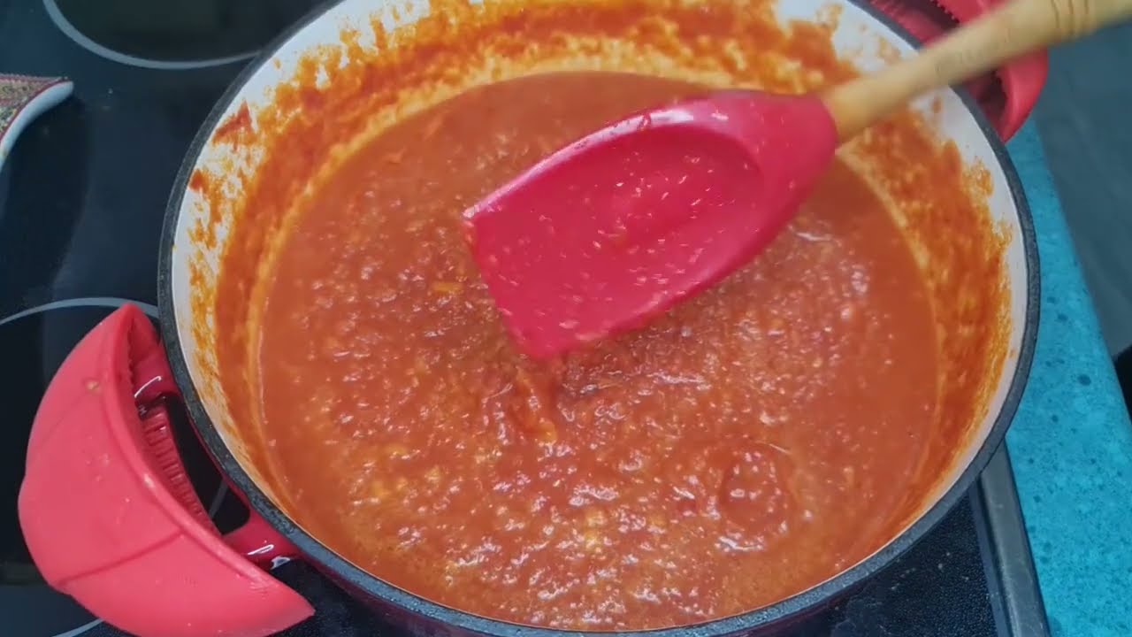 Salsa de tomate frito casero