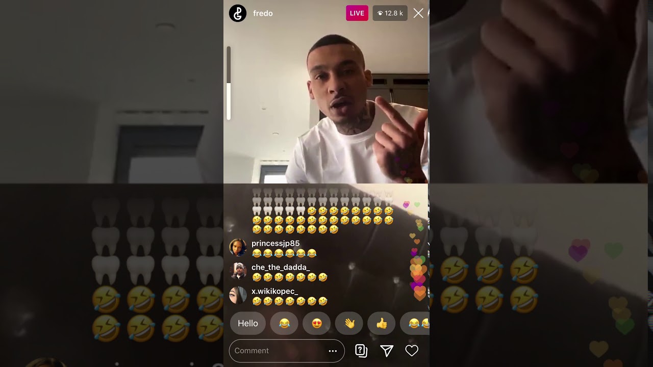 Fredo on Instagram live