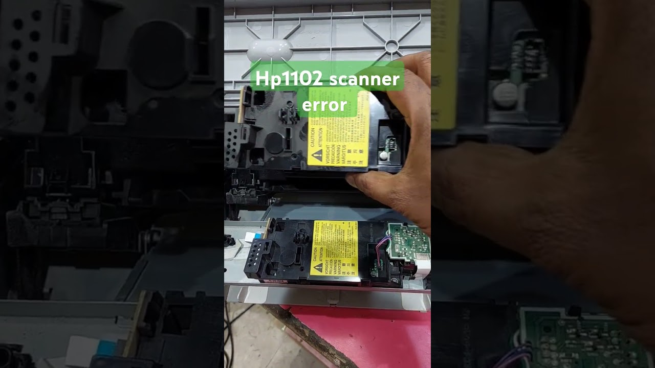Hp 1102,1005, scanner error, Replace laser unit