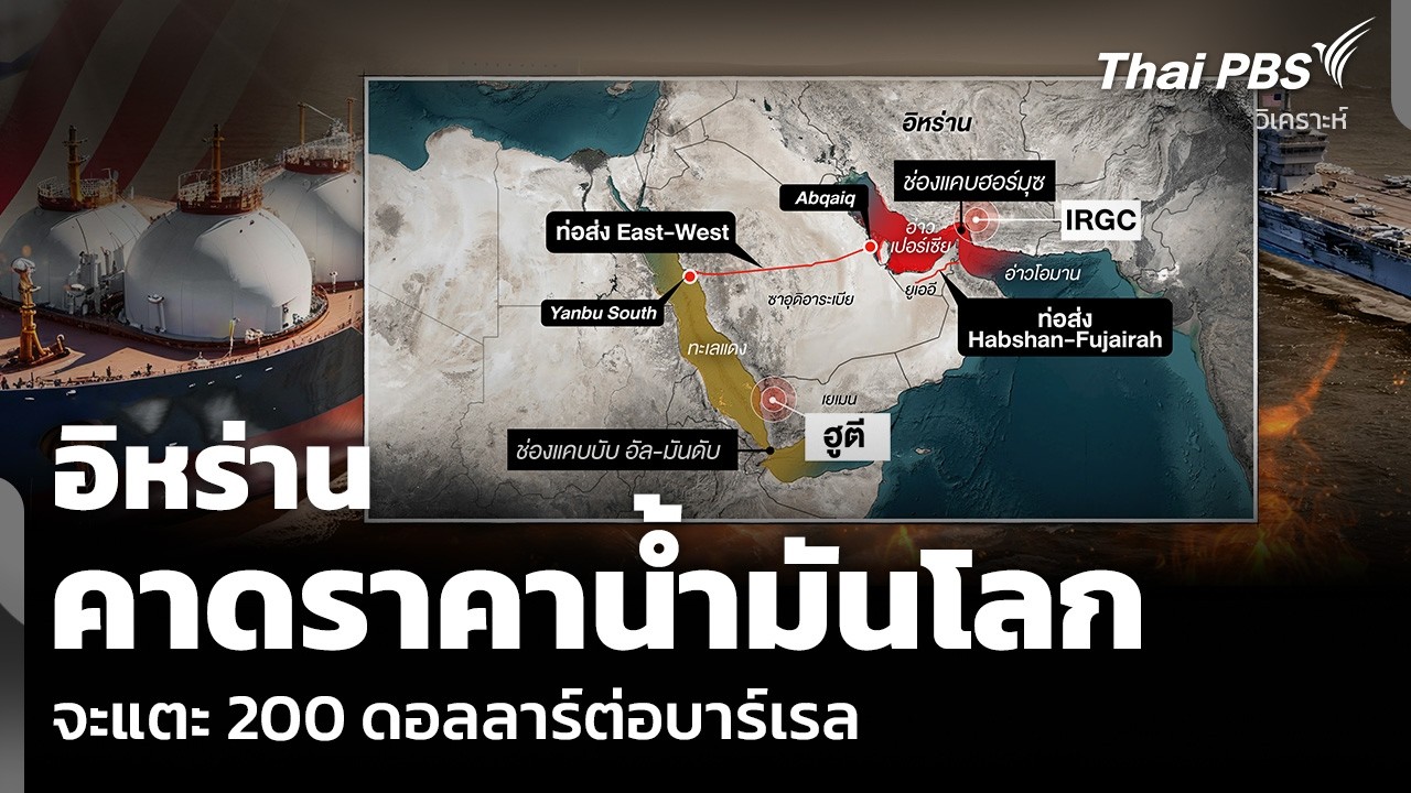 วิเคราะห์: อิหร่าน คาดราคาน้ำมันโลก จะแตะ 200 ดอลลาร์ต่อบาร์เรล | ข่าวค่ำ | 12 มี.ค. 69