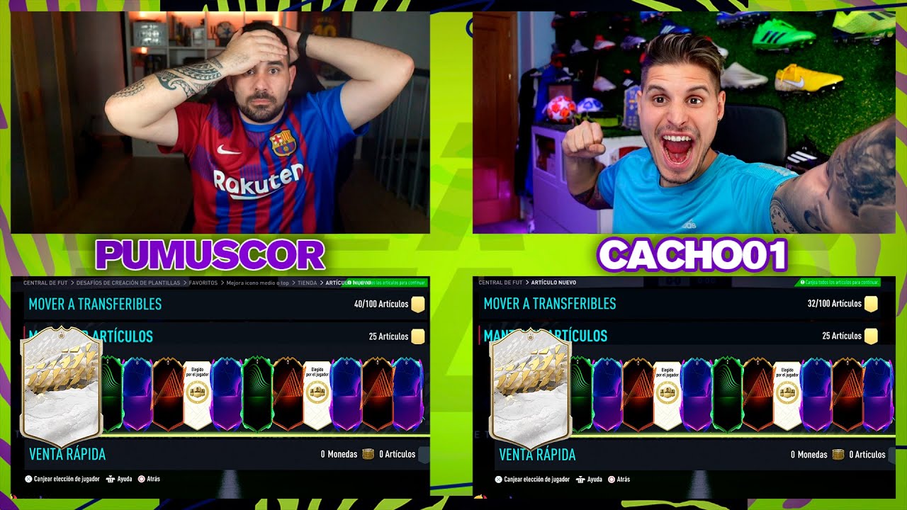 BATALLA DE PLAYER PICKS RRTF CON DESCARTE DE ICONO ASEGURADO VS CACHO !!!