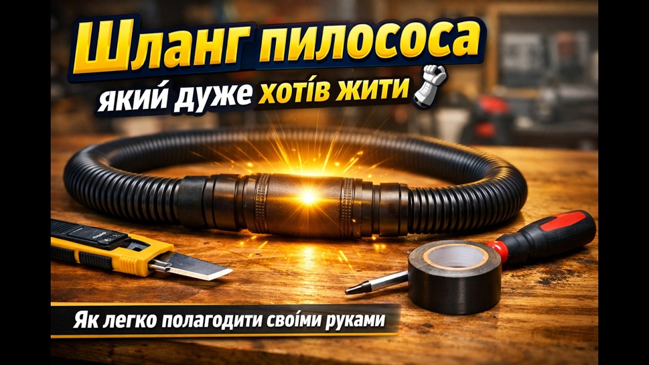 Ремонт шланга пылесоса | Простой DIY