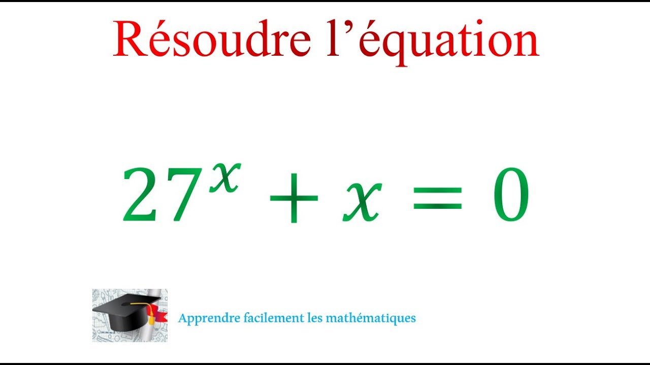 Résoudre une équation exponentielle FACILEMENT'!!!!