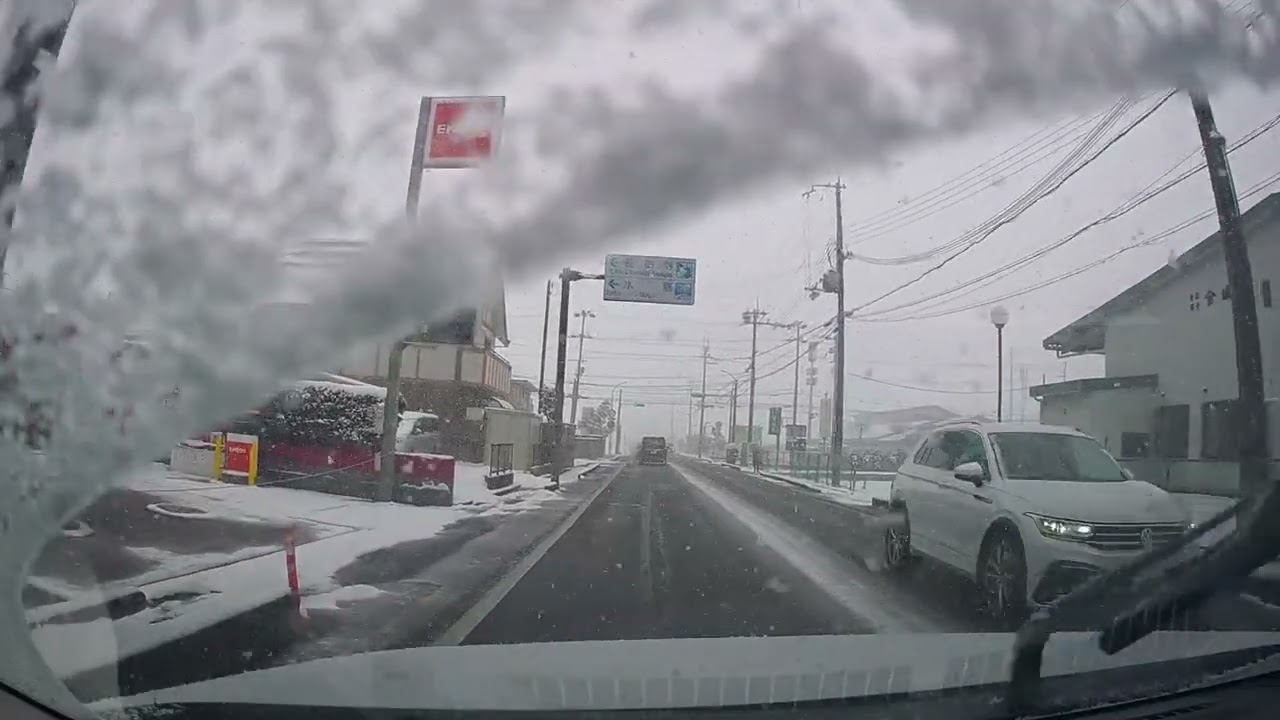 滋賀県近江八幡市雪景色　護船観音妙法寺〜キテカーナ〜西ノ庄