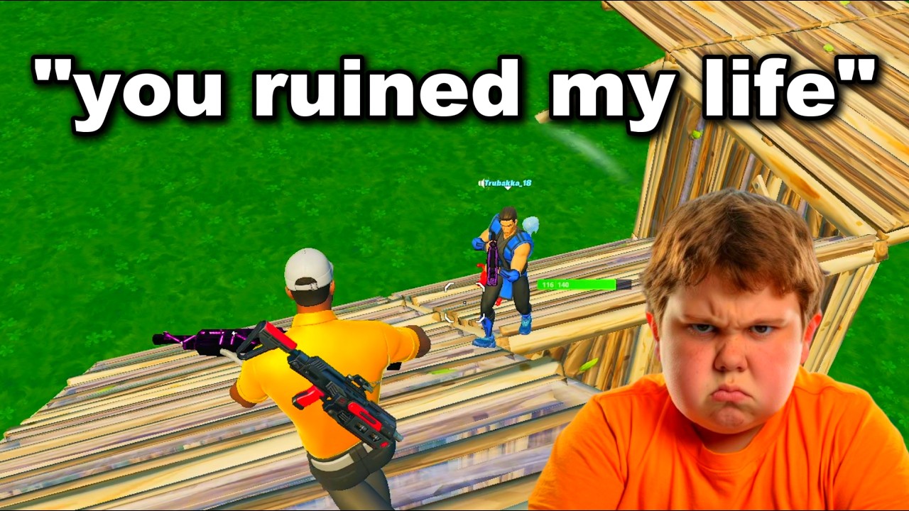 Я воссоединился с пацаном, которого довел до слез... | Троллинг в Fortnite