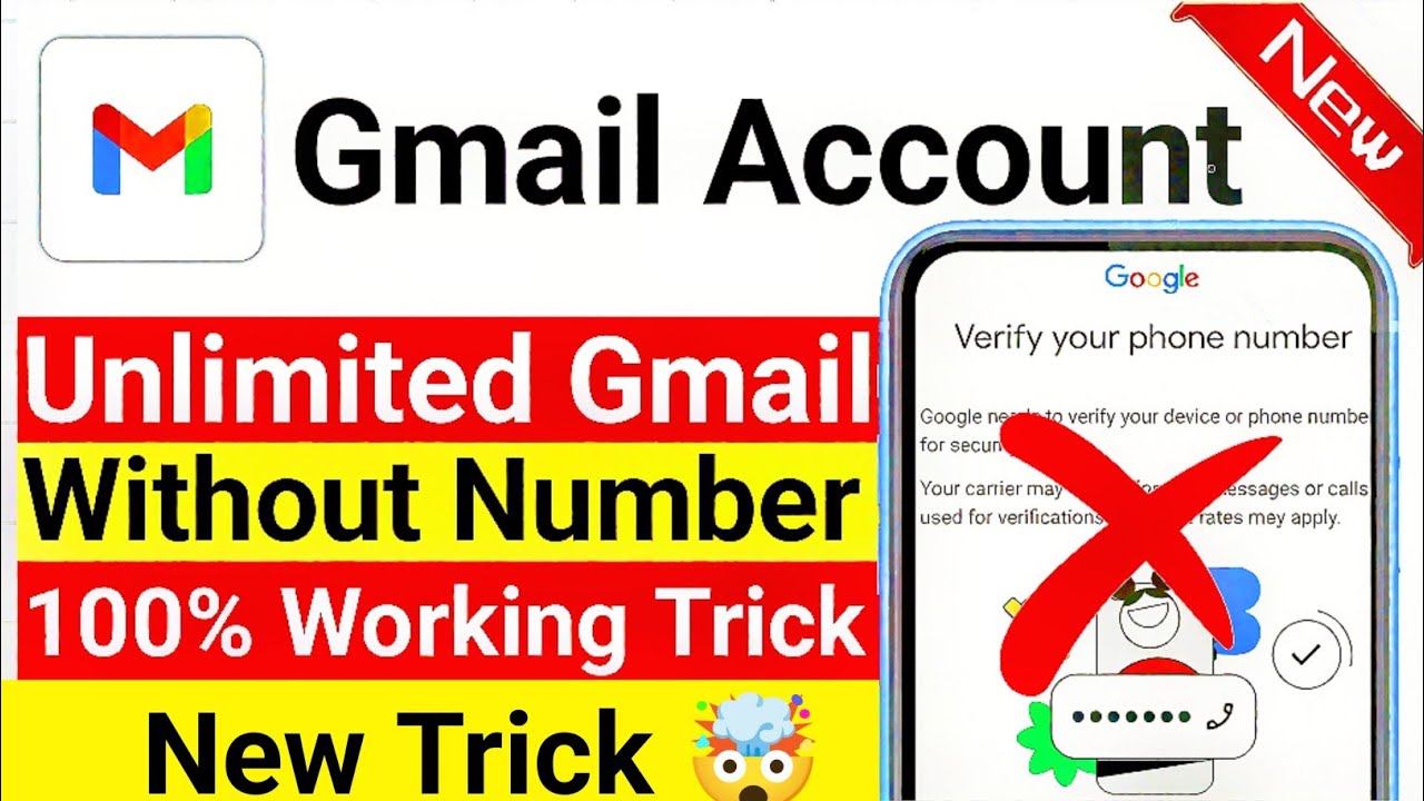 Unlimited Gmail Account WithoutNumber | 100% Working Trick |NoVerification Needed 2026