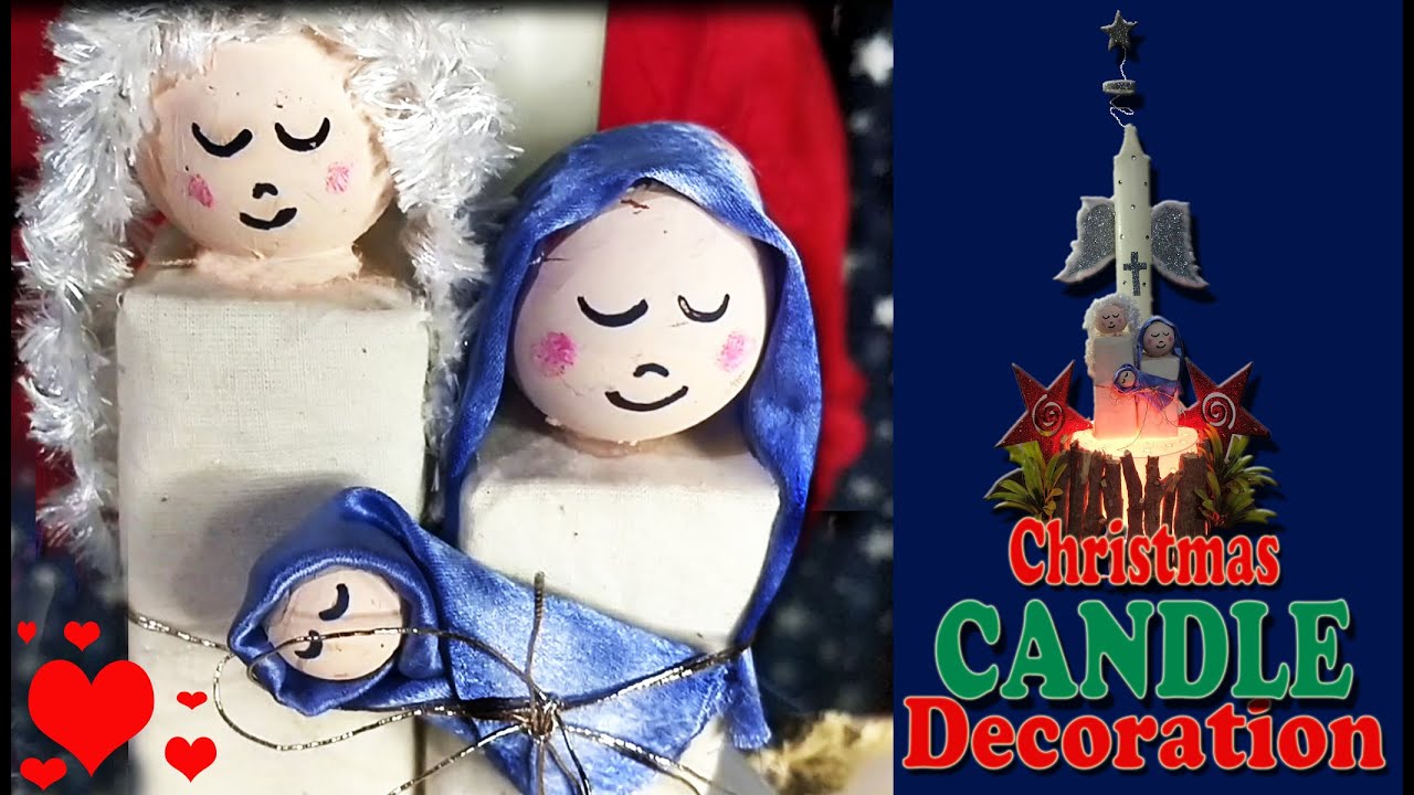 Easy & Beautiful DIY Candle l unique and easy idea for candle decoration l Christmas Candle Decor