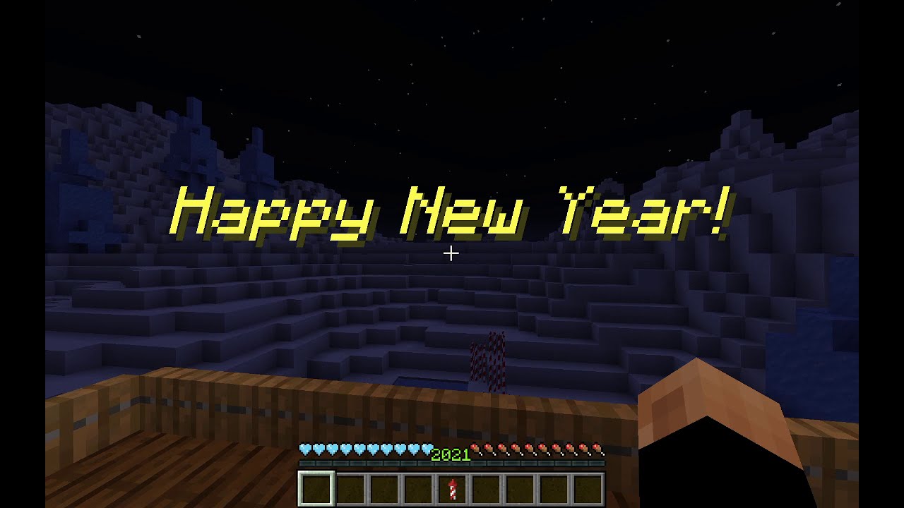 Minecraft New Years Eve Fireworks Show