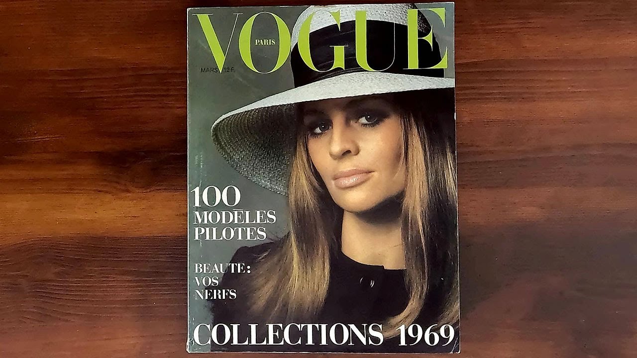 French Vogue March 1969 Julie Christie, Pierre Cardin, YSL | ASMR Magazine Flip Through