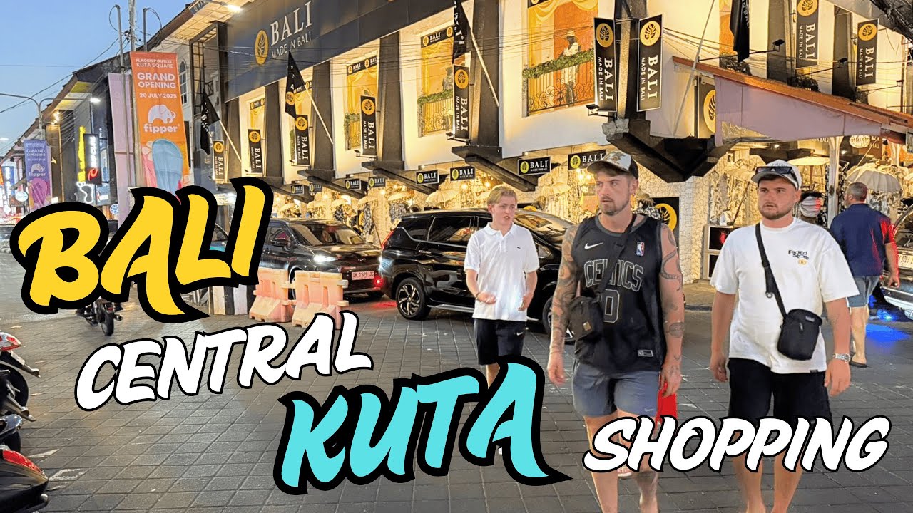 Bali kuta square Central Kuta Street Shopping Area Guide Vlog 2025