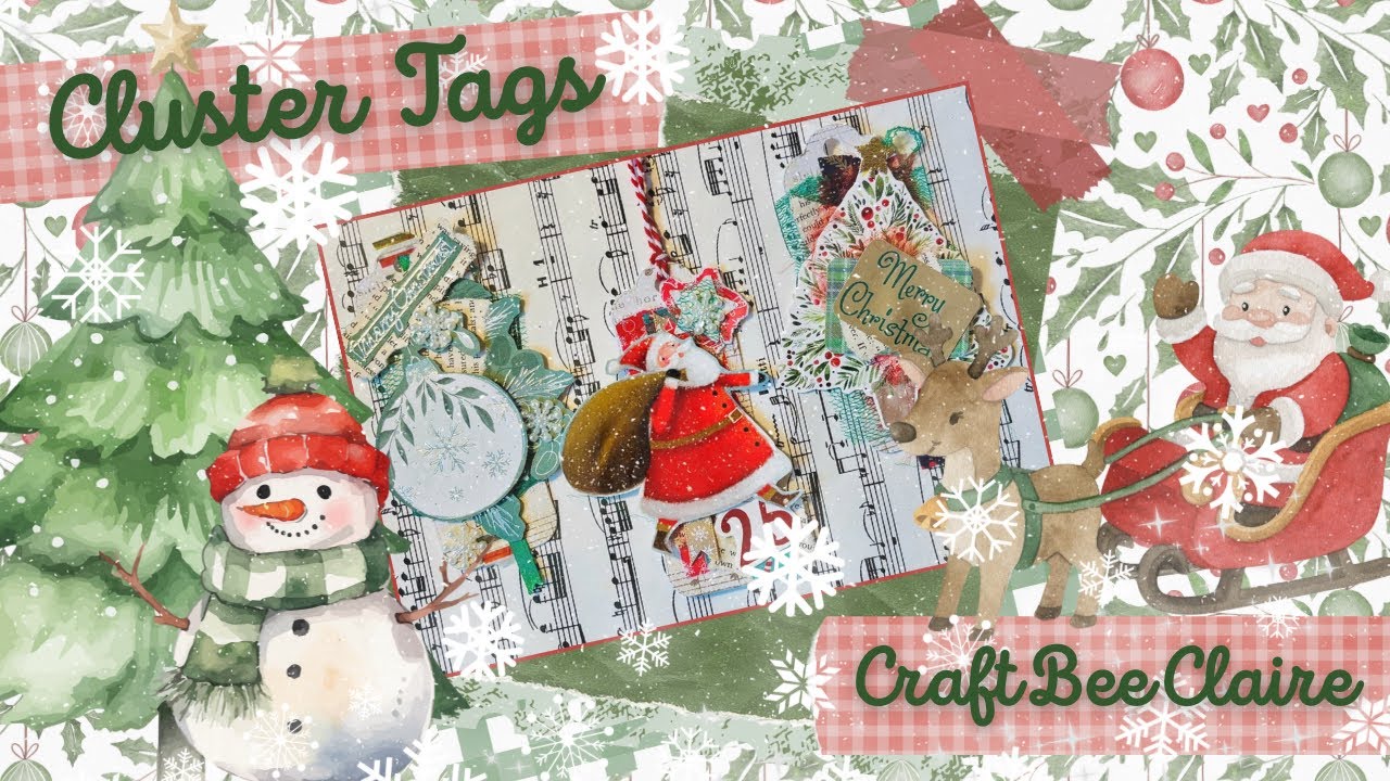 #christmascraftideas - Cluster Gift Tags 🌟🎅🏻🎄❄️