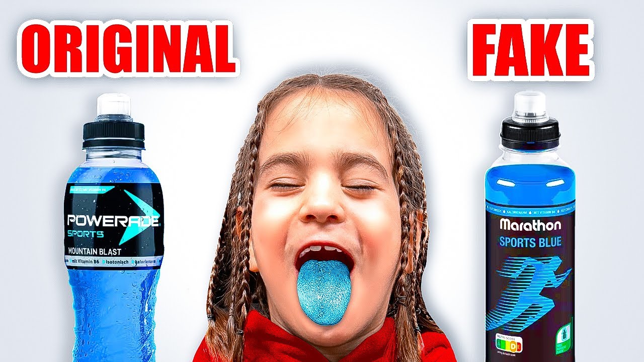 Kleiner Junge testet FAKE vs ORIGINAL Süssigkeiten! 😱🍭