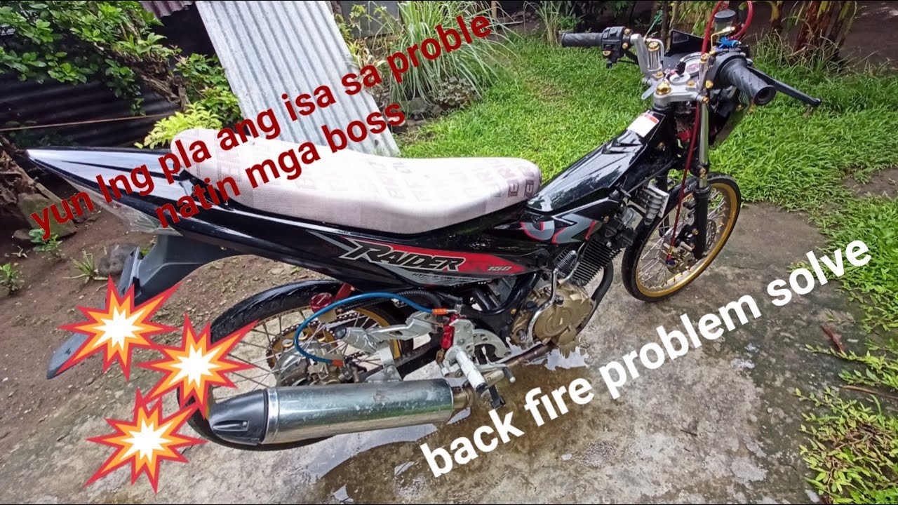 install NGK sparkplug raider 150 backfire problem solve