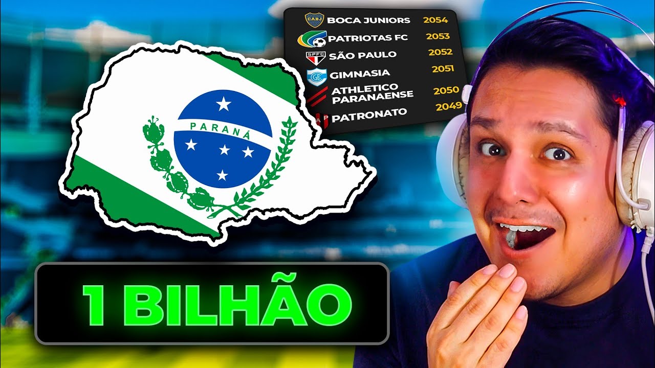 Investi BILH&Otilde;ES no FUTEBOL PARANAENSE e simulei 30 ANOS! 💵🏆