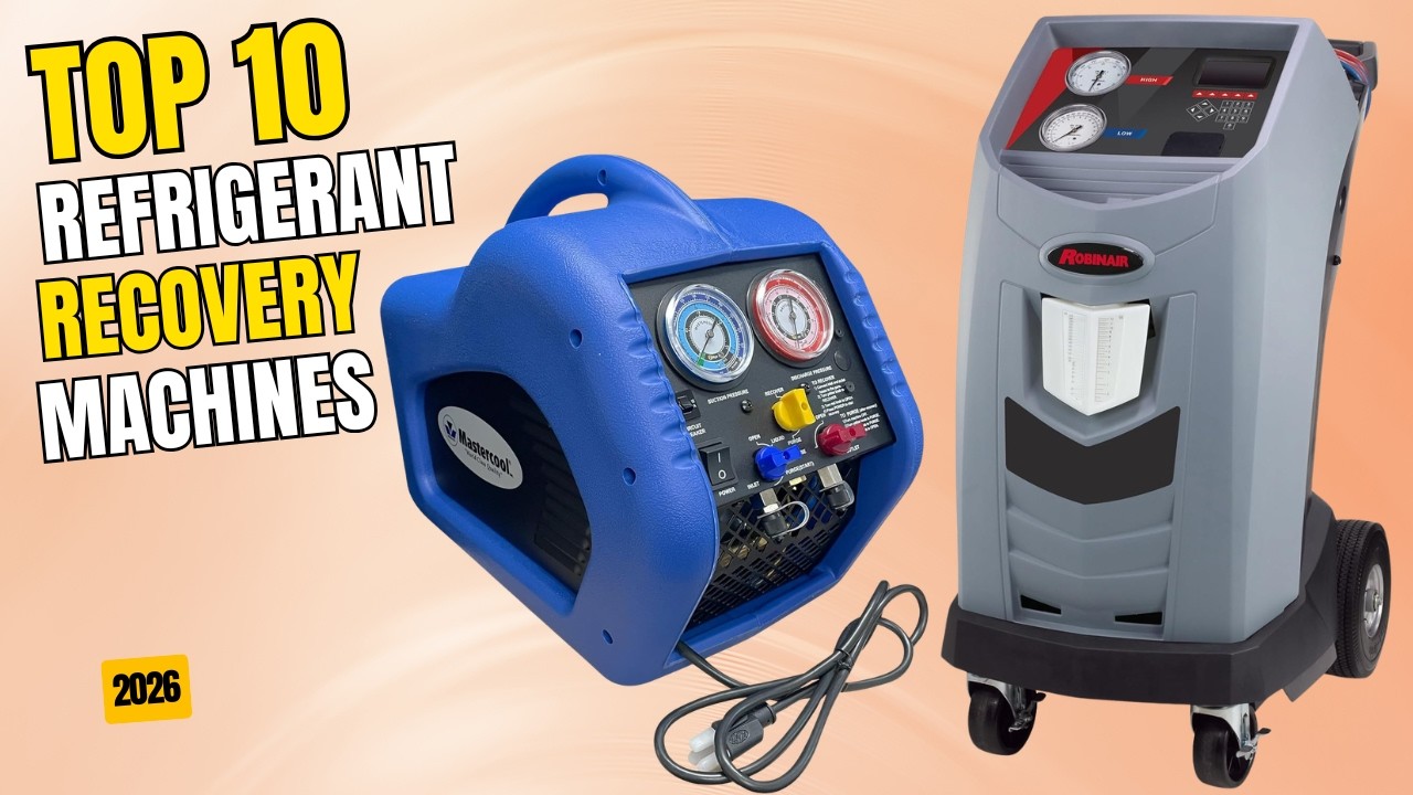 Best Refrigerant Recovery Machine 2026 | Top 10 Best Refrigerant Recovery Machines | HVAC & Auto A/C