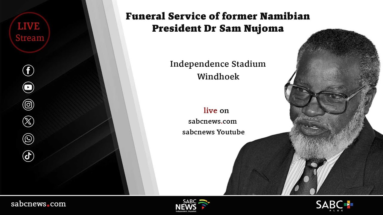 Funeral service of former Namibian President Dr Sam Nujoma