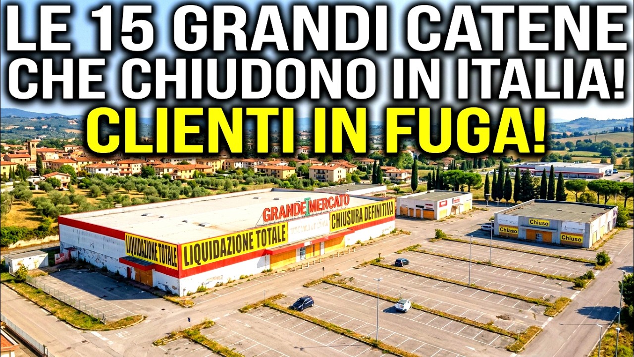 15 Grandi Catene Che Stanno CHIUDENDO Negozi in Italia —Milioni di Clienti Hanno Smesso di Comprarci