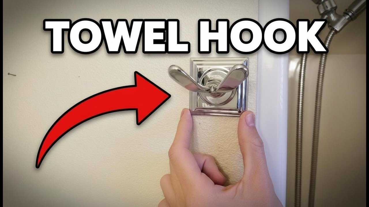 How To Easily Install A Towel Hook / Robe Hook