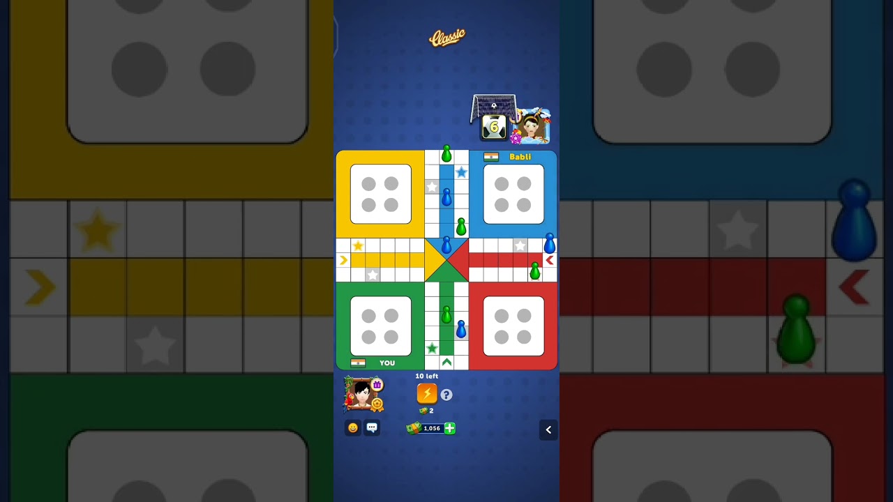 Ludo classic with two players 😍🤩