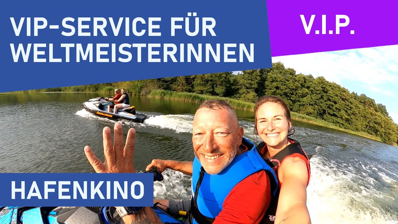 VIP-Service für unsere Rodel-Weltmeisterinnen: Jetski-Ausflug Natalie Maag und Julia Taubitz
