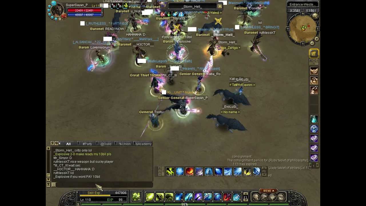 Silkroad  Warrior/cleric vs Warrior/cleric Hercules server 11 degree