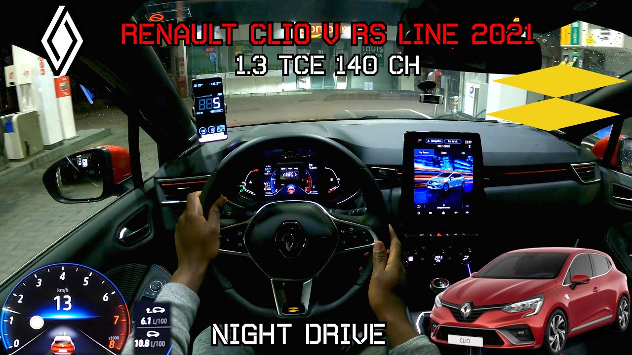 Renault Clio RS Line 140HP Night Drive POV