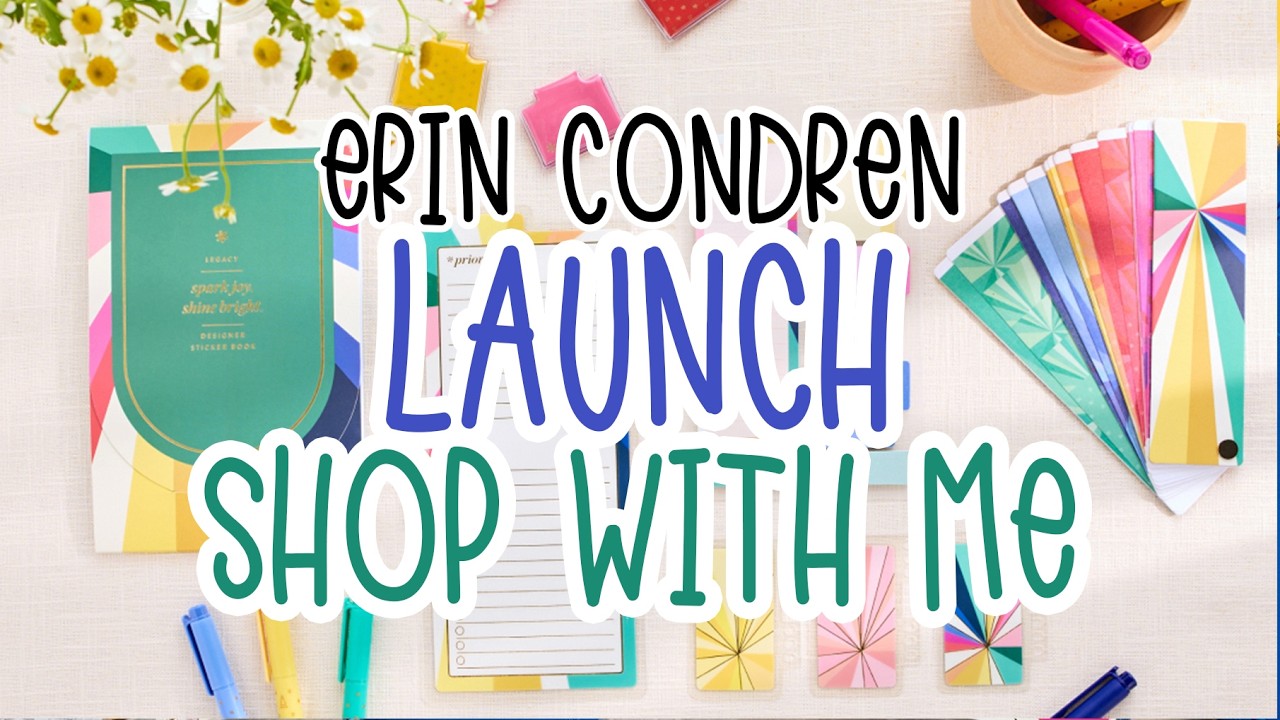 ERIN CONDREN День запуска: Покупайте со мной!