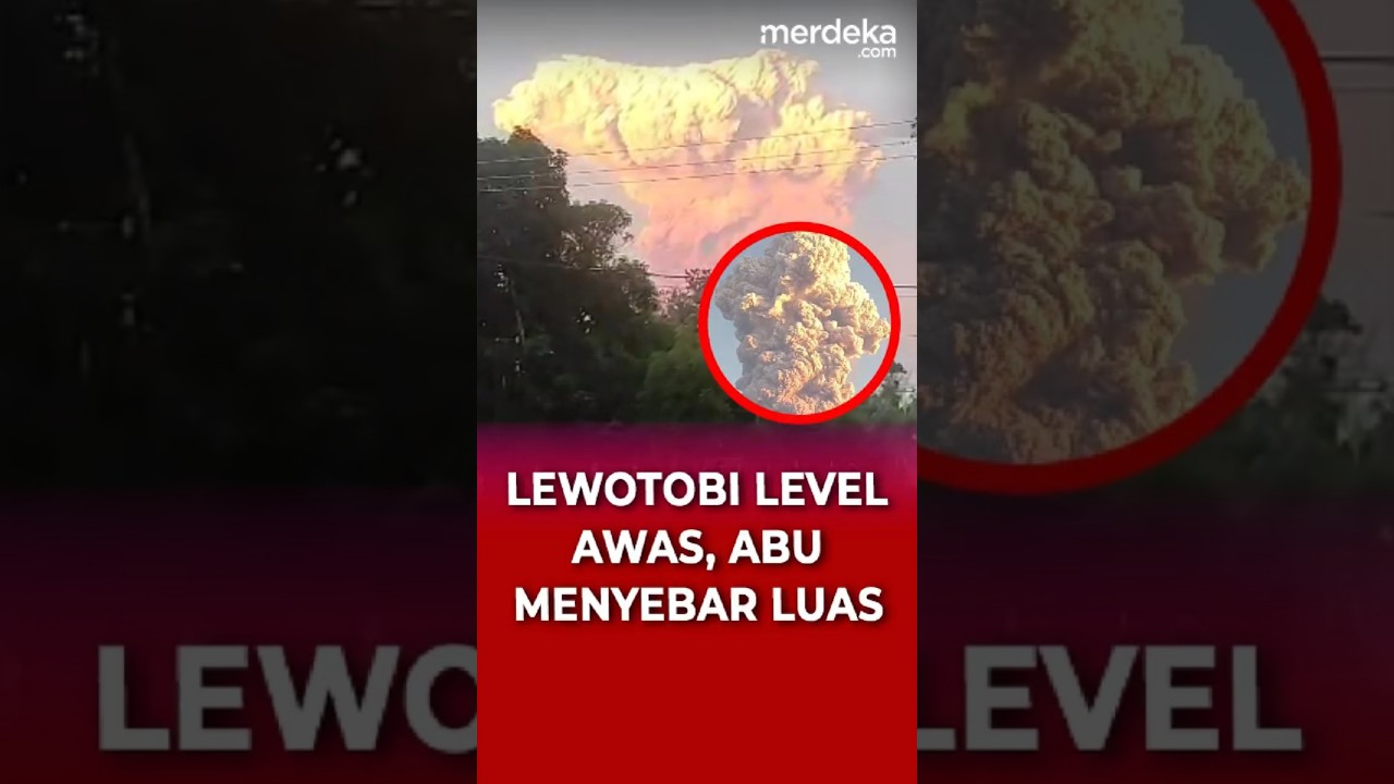 Status Gunung Lewotobi Naik Jadi Awas, Abu Vulkanik Menyebar ke 3 Kabupaten