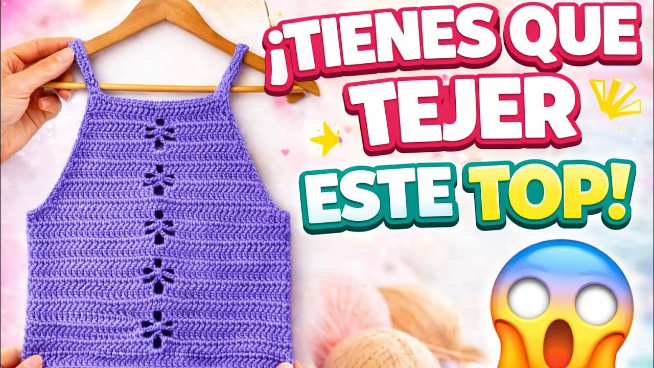 🌈BLUSITA a Crochet para Niñas (Con Indicaciones para Diferentes Tallas) Verano PASO A PASO❣