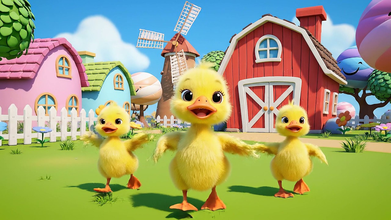 Happy Duck Quacks Quack Quack Quack | Fun Farm Animal Song & Nursery Rhymes