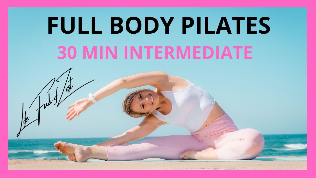 Pilates at Home Workout [30 Min Full body] Mat Class- No Equipment
