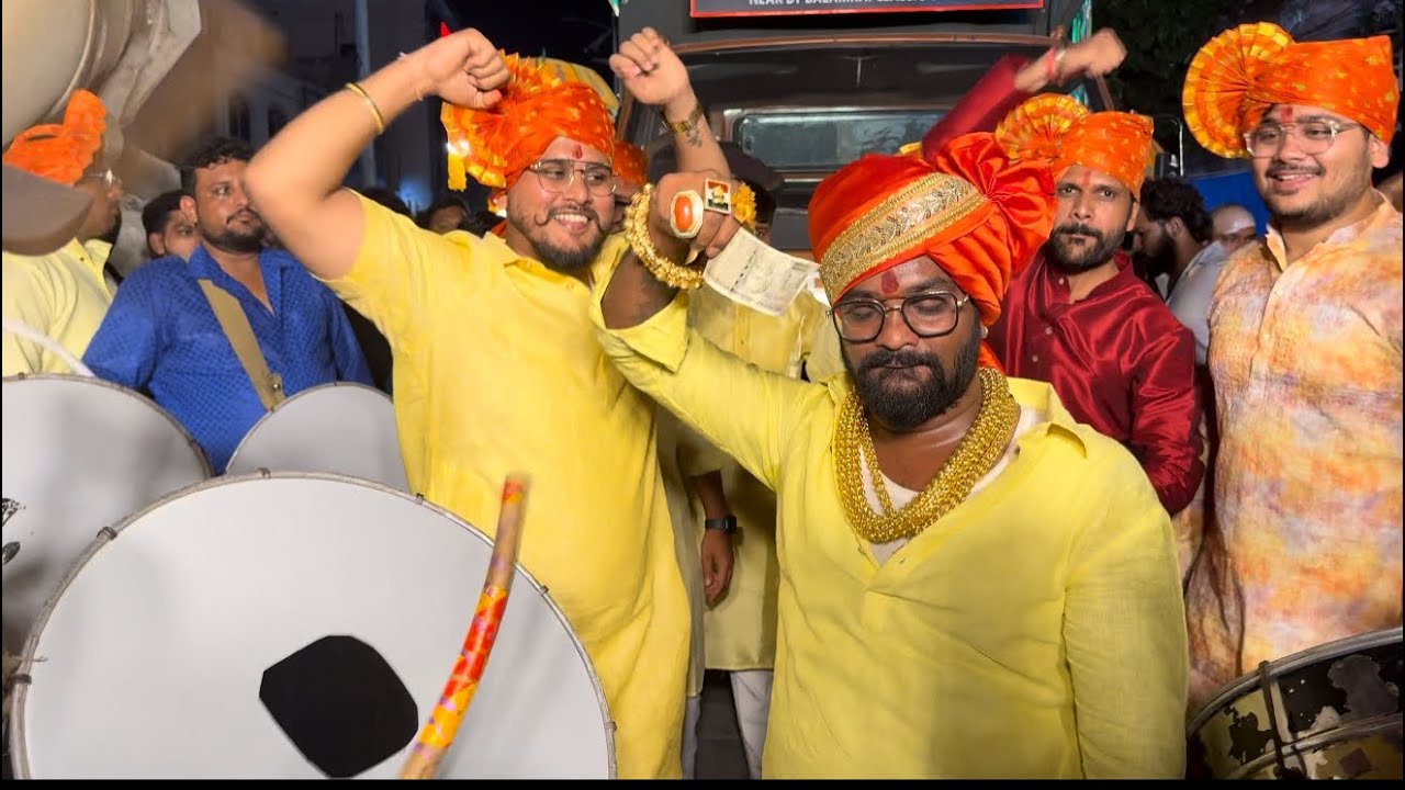 Gold Man Rohit Rudrangi Dance at RRR Ganesh aagaman 2025 