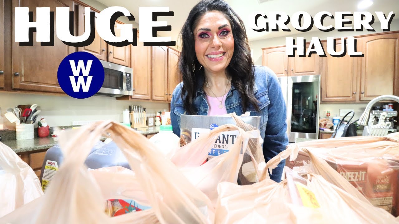 HUGE WW GROCERY HAUL FROM 2 STORES! CHRISTMAS 🎄 BAKING & POINTS INCLUDED - WEIGHT WATCHERS!