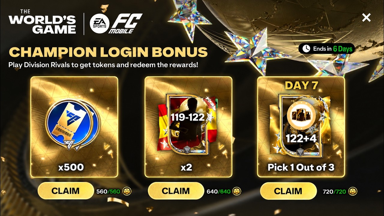 I Tried CHAMPION LOGIN BONUS For 7 Days... How High Did My OVR Go? #fcmobile