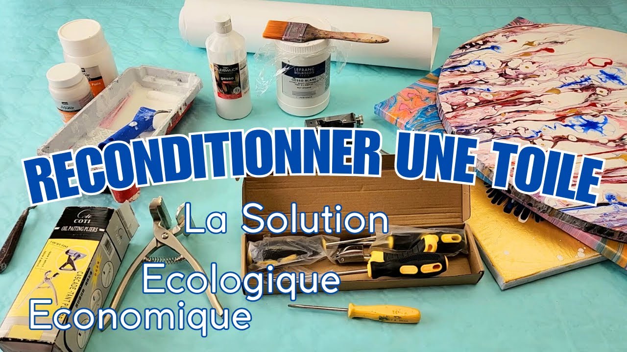 Recycler et Donner une Nouvelle Vie à une Toile déjà peinte #peintureacrylique