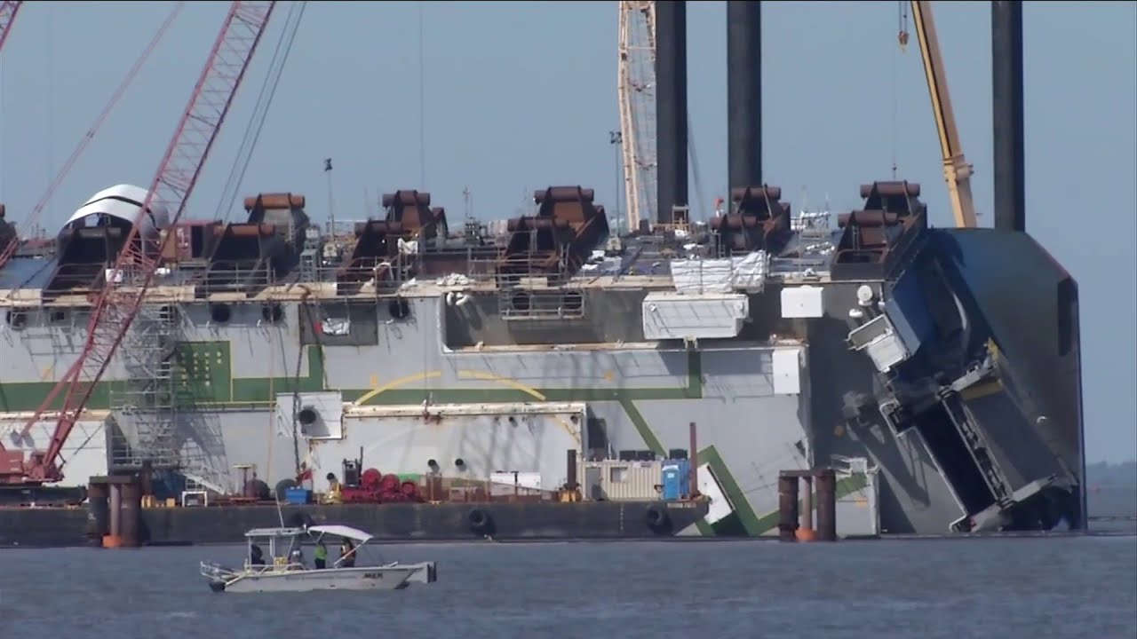 Removing the Golden Ray from St. Simons Sound