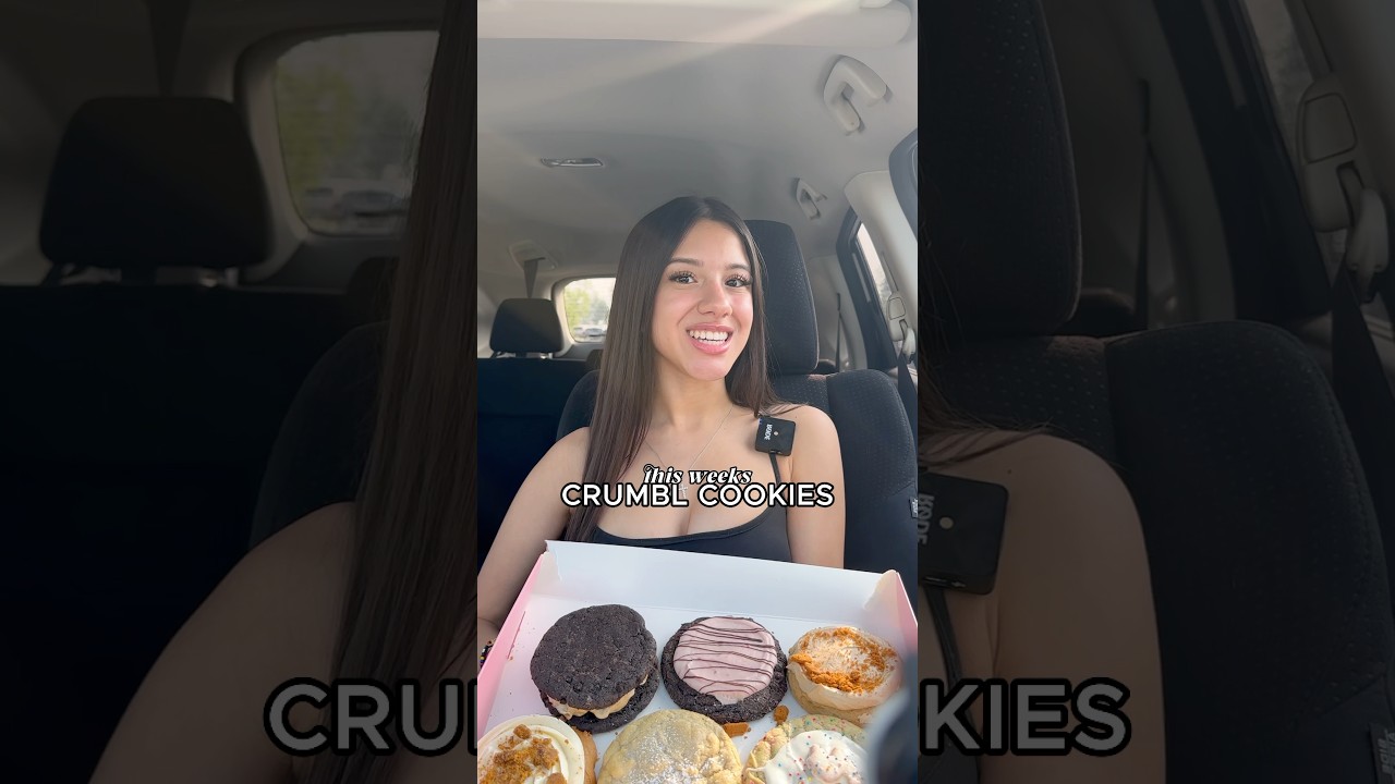 Late Crumbl Cookies Review #foodreview #food #crumblcookie #foodie #shorts #mukbang #youtubeshorts
