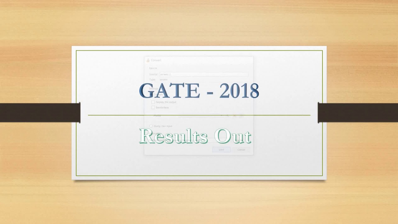 Gate 2018 Results