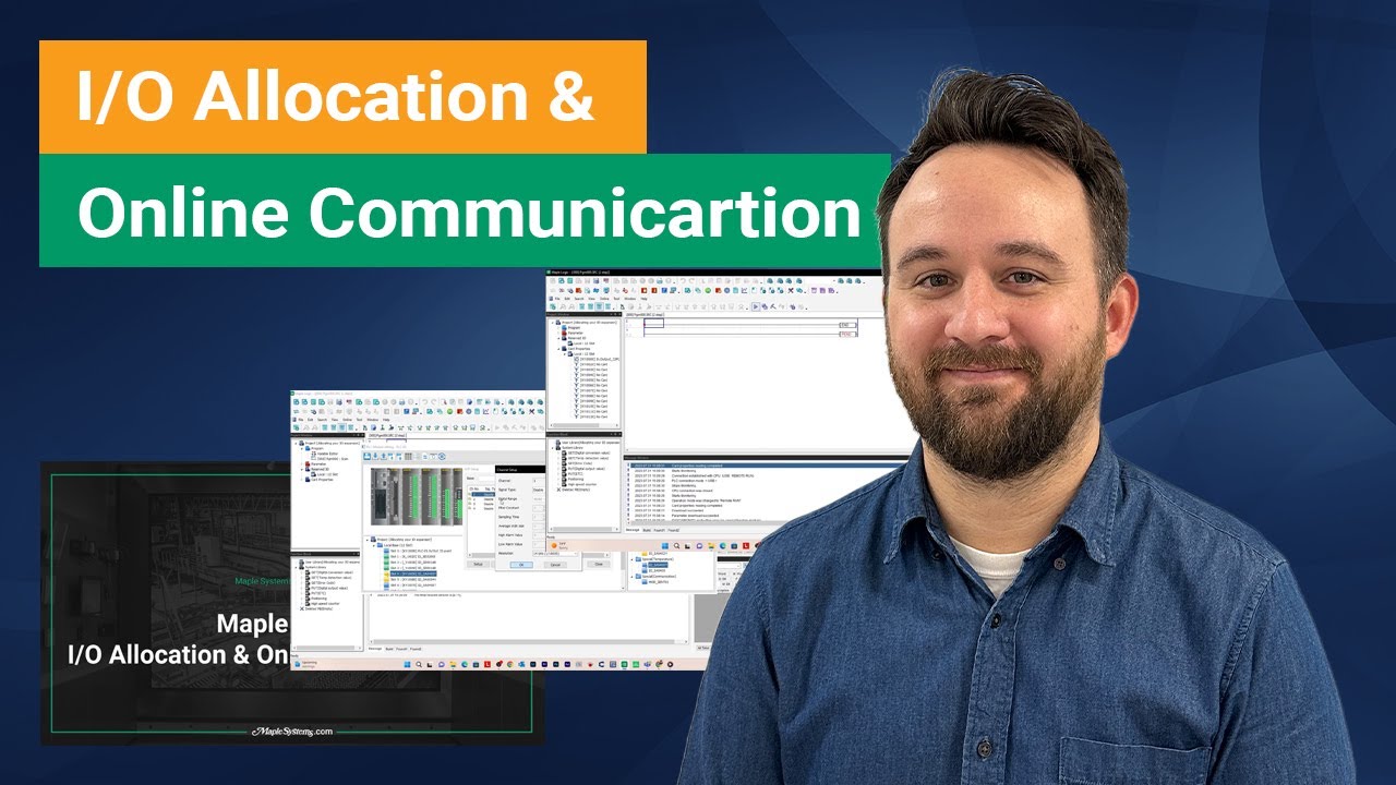 PLC I/O Allocation and Online Communication