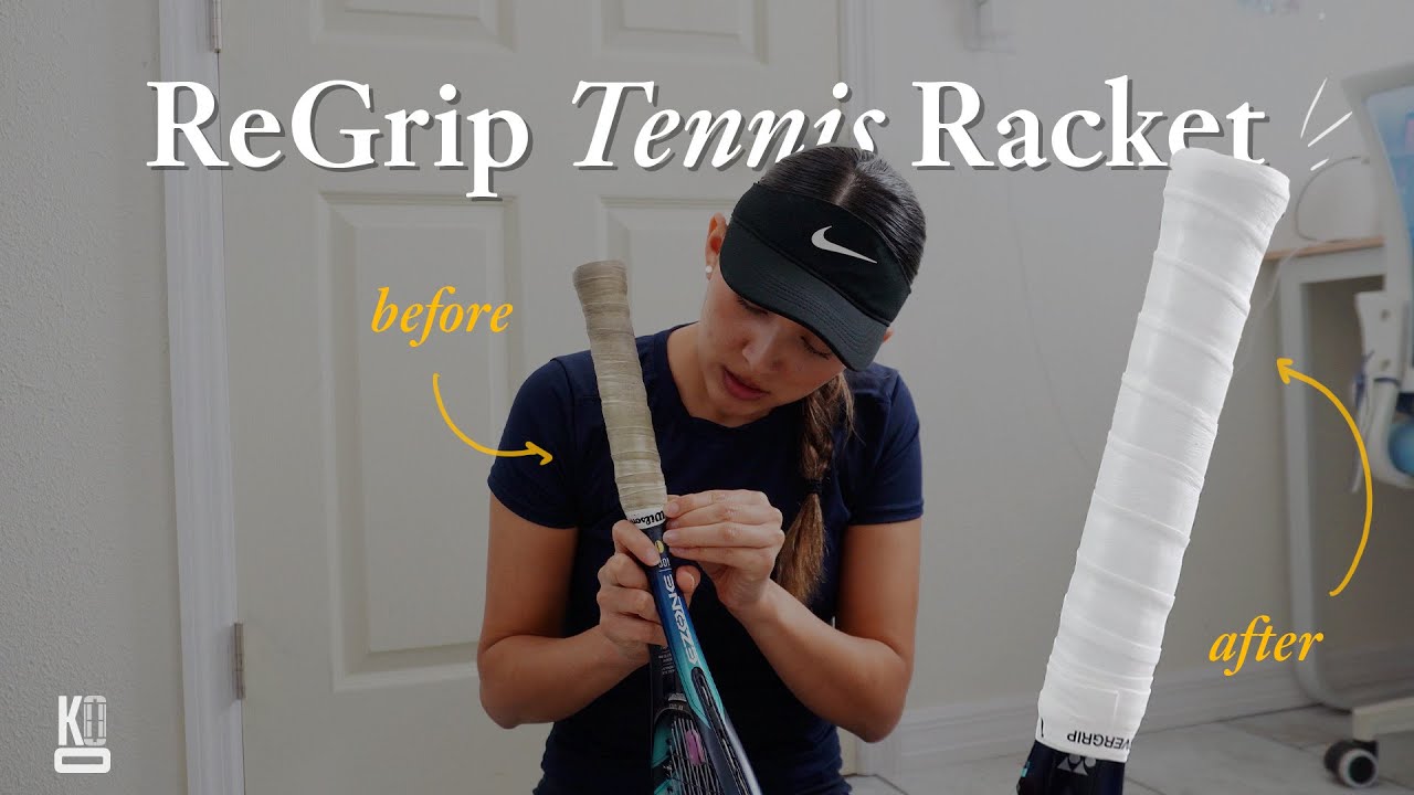 How I Re-Grip my Tennis Racket | a mini life update* vlog