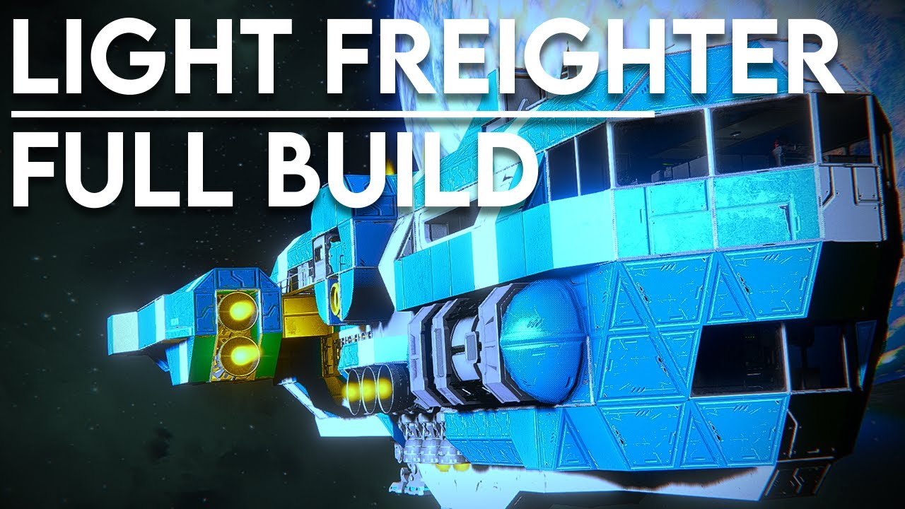 Space Engineers: How to build a Freighter! (full build)