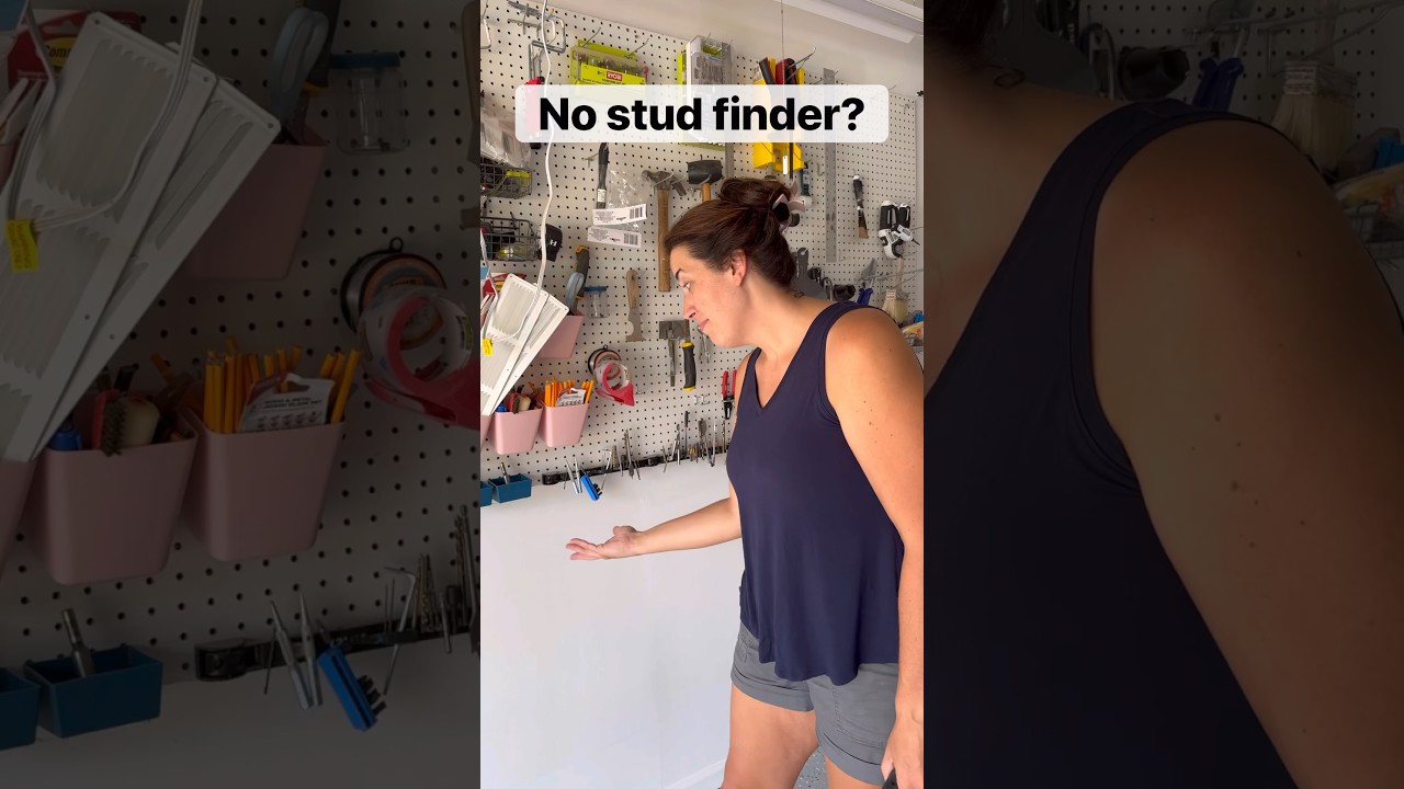 How to find a stud in the wall without a stud finder! #diy #diyhacks