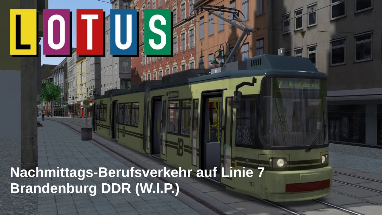 LOTUS - Nachmittags-Berufsverkehr auf Linie 7 (Brandenburg DDR - W.I.P.)