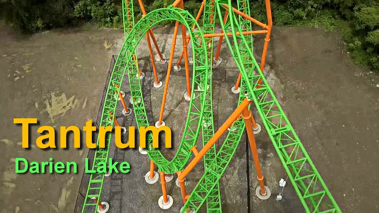 2018 Darien Lake Tantrum Roller Coaster On Ride Front Seat HD POV