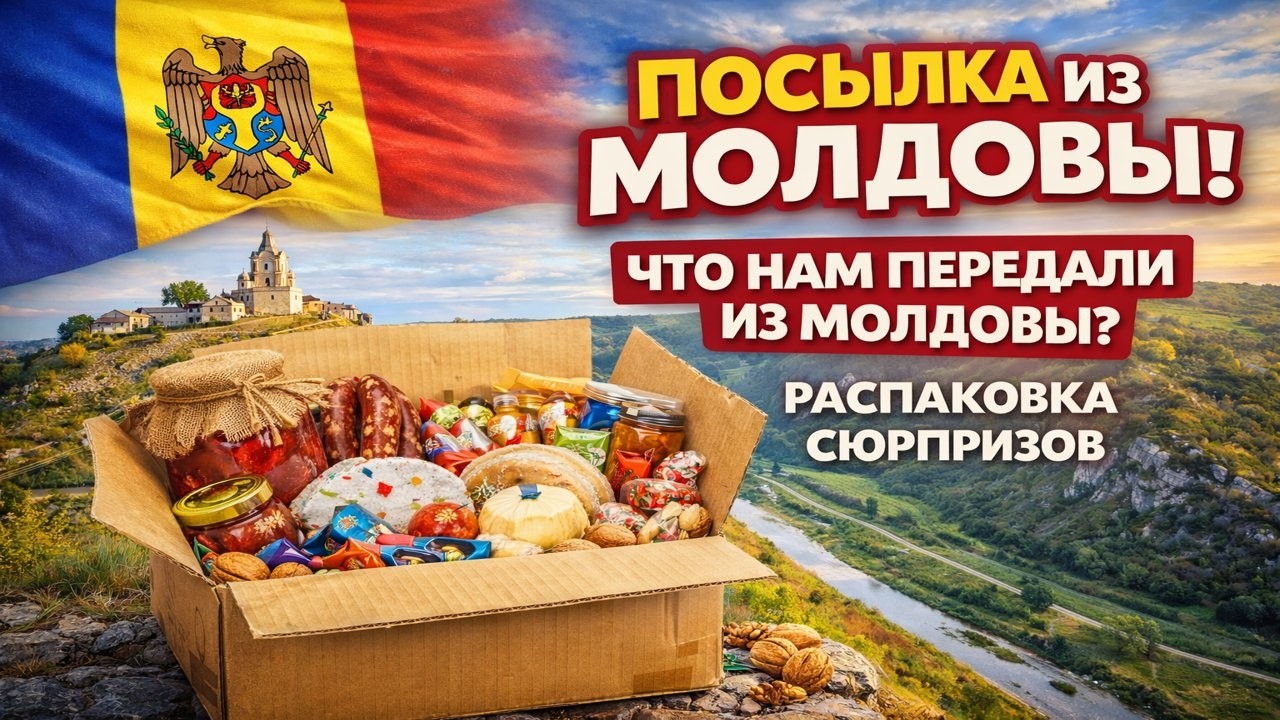 😱 Посылка из Молдовы! Что нам передали из дома? Распаковка сюрпризов 🇲🇩