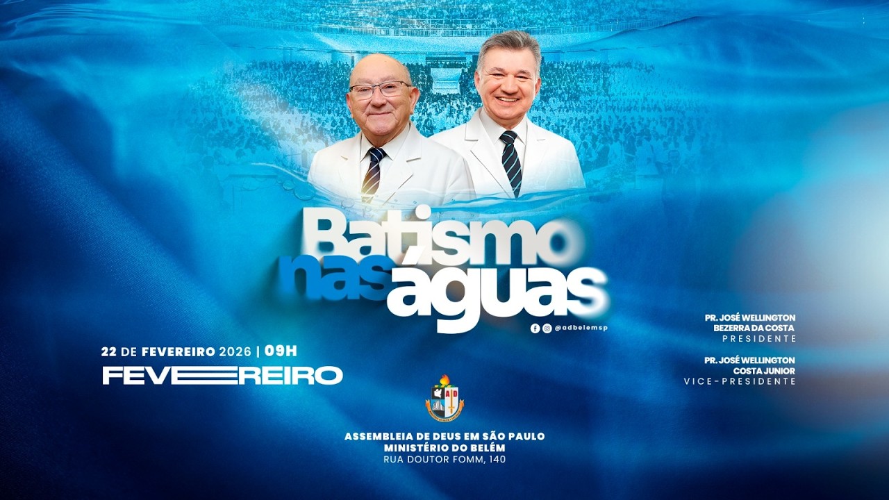 BATISMO NAS ÁGUAS| 22/02/2026 | TV AD BELÉM